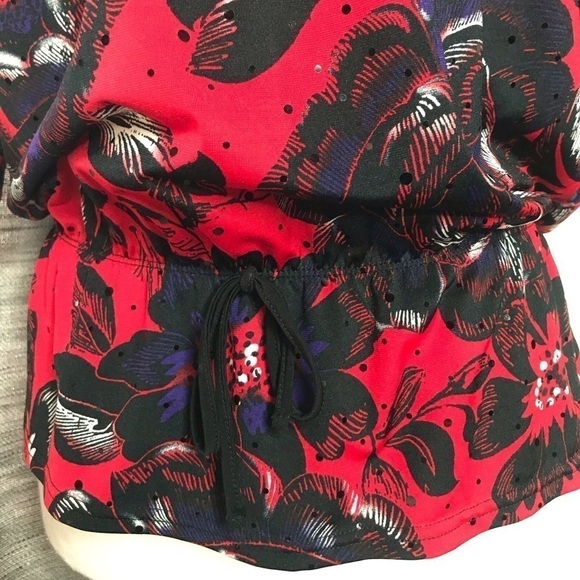 CANDIES RED AND BLACK SMALL BLOUSE - Picture 3 of 5